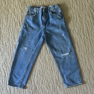 Zara Kids Blue Distressed Jeans. EUC